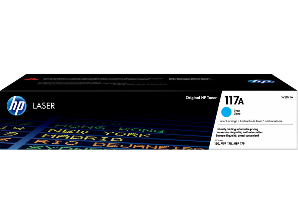 HP Original Toner W2071A / HP 117A cyan 700 pages B-box