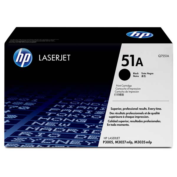 HP Original Toner Q7551A / HP 51A black 6 500 pages