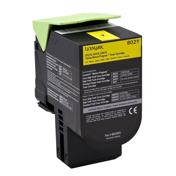 Lexmark Original Toner 80C20Y0 yellow 1 000 pages