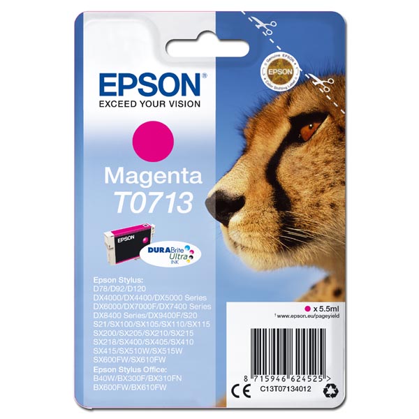 Epson Original Inkjet T0713 / C13T07134012 magenta 5,5 ml