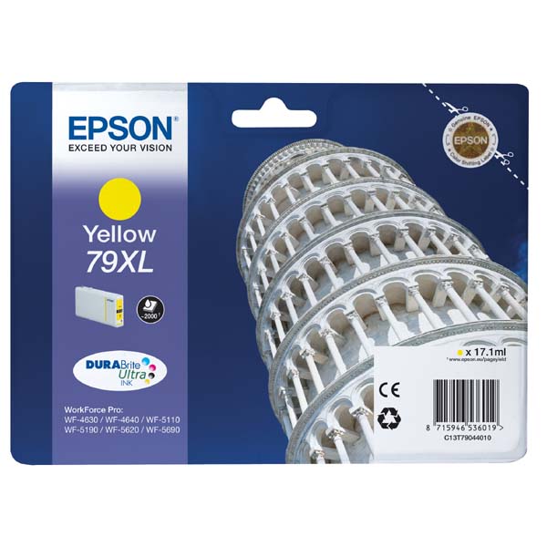 Epson Original Inkjet T7904 XL / C13T79044010 yellow 17 ml 2 000 pages