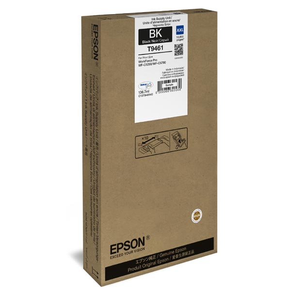 Epson Original Inkjet T9461 XXL / C13T946140 black 136,7 ml 10 000 pages