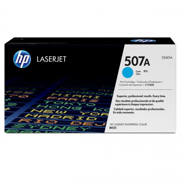 HP Original Toner CE401A / HP 507A cyan 6 000 pages B-box