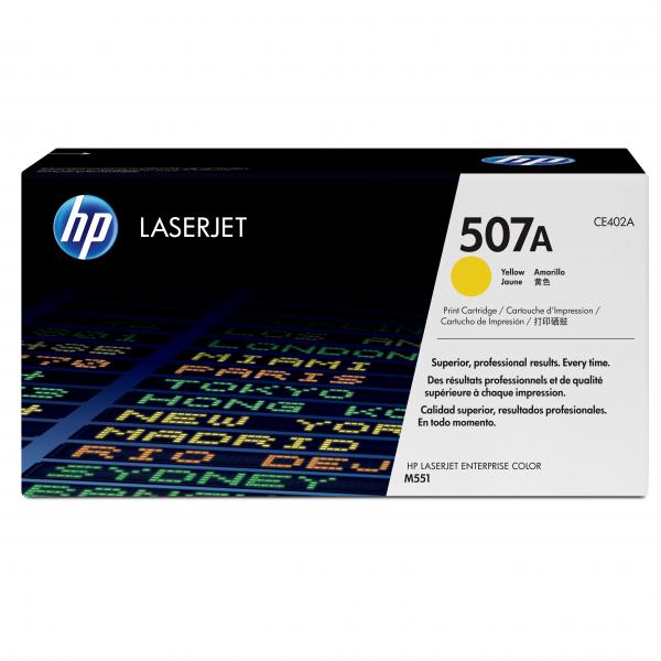 HP Original Toner CE402A / HP 507A yellow 6 000 pages B-box