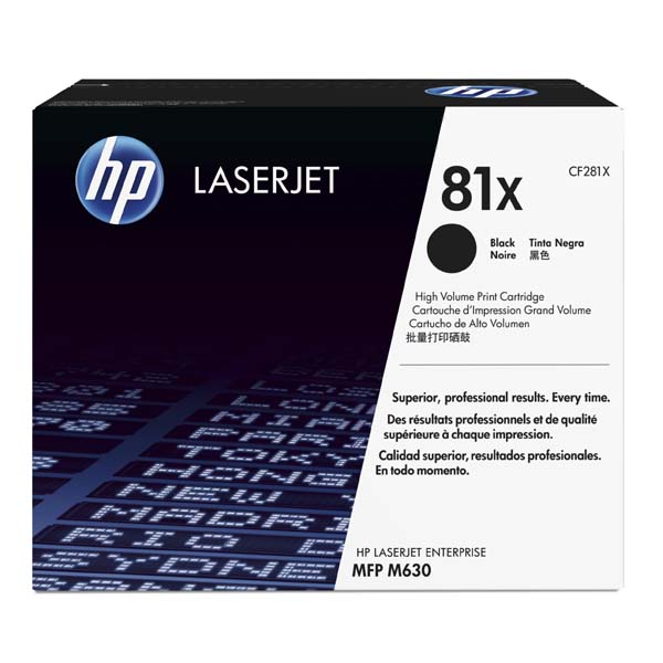 HP Original Toner CF281X / HP 81X black 25 000 pages C-box