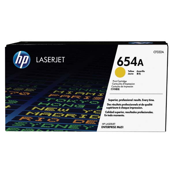 HP Original Toner CF332A / HP 654A yellow 15 000 pages C-box