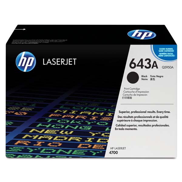 HP Original Toner Q5950A / HP 643A black 11 000 pages C-box