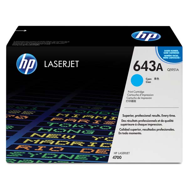 HP Original Toner Q5951A / HP 643A cyan 11 000 pages C-box