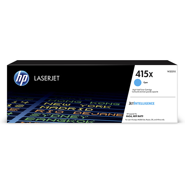 HP Original Toner W2031X / HP 415X cyan 6 000 pages B-box