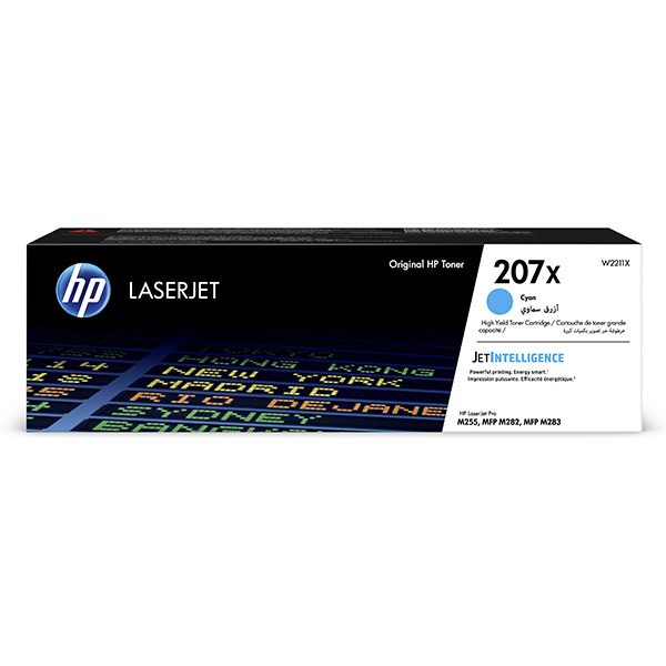 HP Original Toner W2211X / HP 207X cyan 2 450 pages