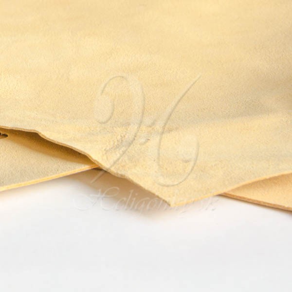 Koža na ventilky - žltá, pevná