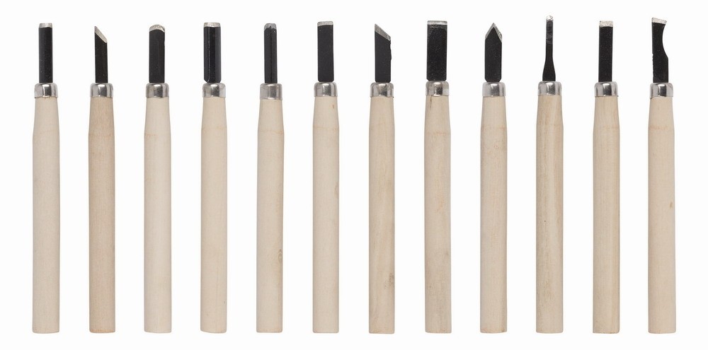 Dláta na drevo MINI sada 12ks