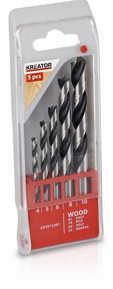 Vrtáky do dreva sada 5ks