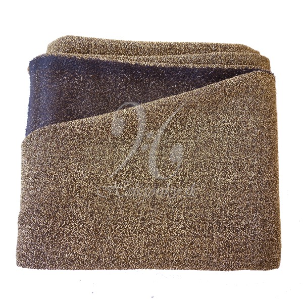 Látka pod kryt diskantu zlatá/čierna