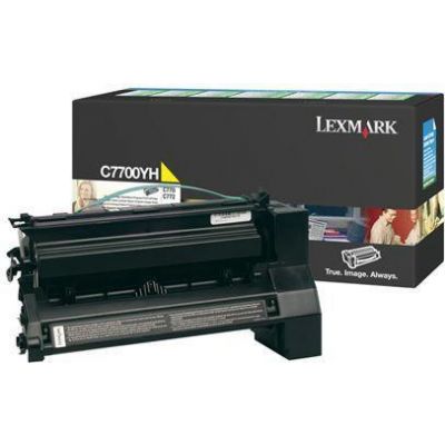 Lexmark Original Toner C7700YH yellow 10 000 pages