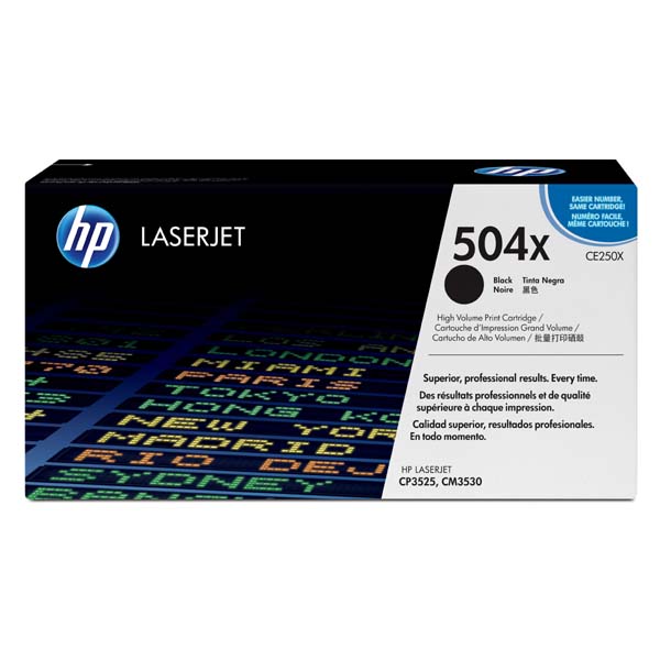 HP Original Toner CE250X / HP 504X black 10 500 pages