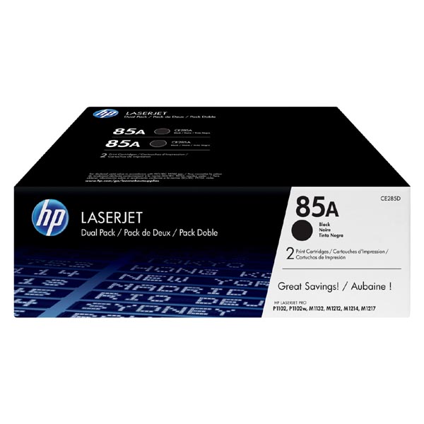 HP Original Toner CE285AD / HP 85AD black dual pack 2 x 1 600 pages