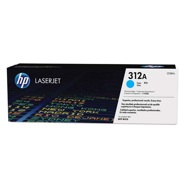HP Original Toner CF381A / HP 312A cyan 2 700 pages