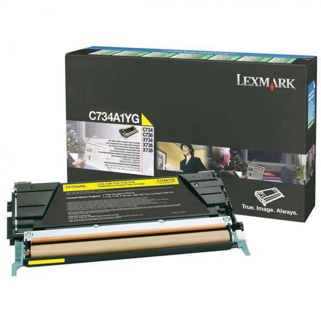 Lexmark Original Toner C734A1YG yellow 6 000 pages