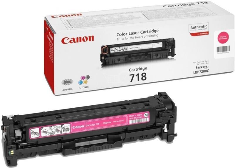 Canon Original Toner CRG 718M 2660B002 magenta 2 900 pages