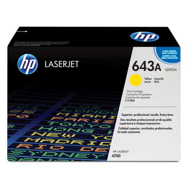 HP Original Toner Q5952A / HP 643A yellow 10 000 pages