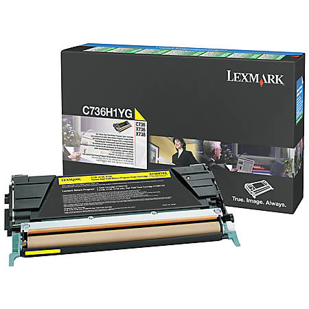 Lexmark Original Toner C736H1YG yellow HC 10 000 pages