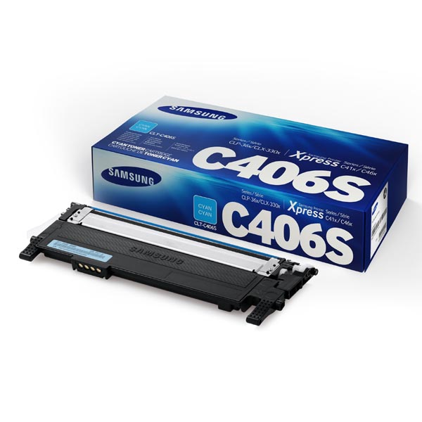 Samsung Original Toner CLT-C406S / HP ST984A cyan 1 000 pages