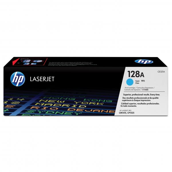 HP Original Toner CE321A / HP 128A cyan 1 300 pages