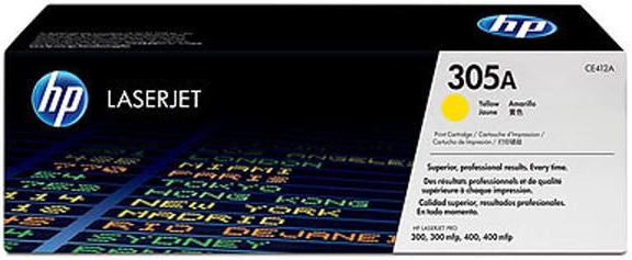 HP Original Toner CE412A / HP 305A yellow 2 600 pages