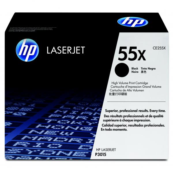 HP Original Toner CE255X / HP 55X black 12 500 pages