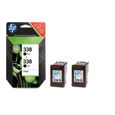 HP Original Inkjet CB331EE / HP 338 black dualpack 2x11 ml
