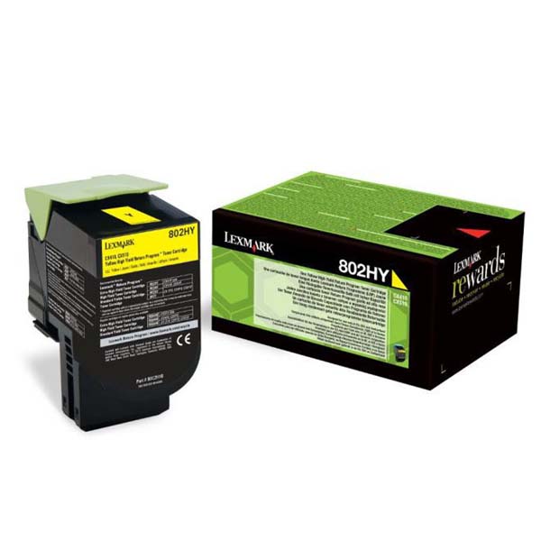 Lexmark Original Toner 80C2HY0 yellow 3 000 pages