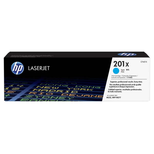 HP Original Toner CF401X / HP 201X cyan 2 300 pages
