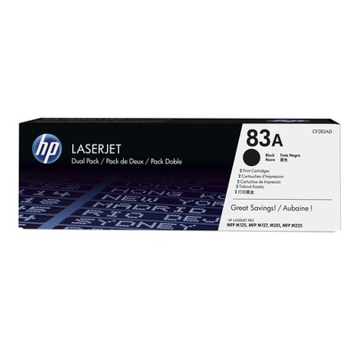 HP Original Toner CF283AD / HP 83A dual pack black 2 x 1 500 pages