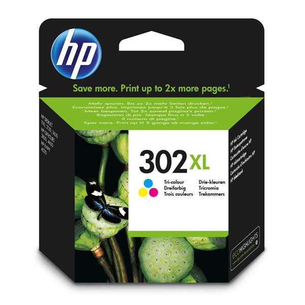 HP Original Inkjet F6U67AE / HP 302XL color tripack 8 ml 330 pages