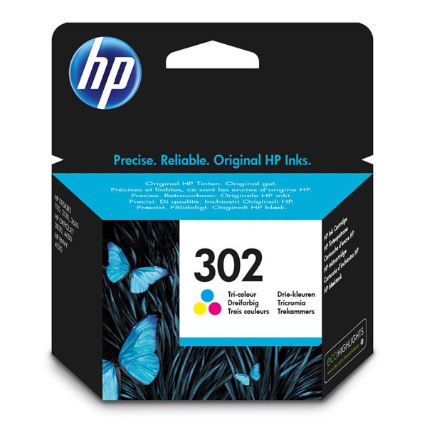HP Original Inkjet F6U65AE / HP 302 color 3 x 165 pages