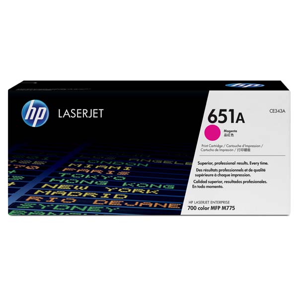 HP Original Toner CE343A / HP 651A magenta 16 000 pages