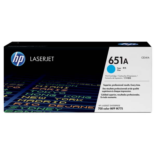 HP Original Toner CE341A / HP 651A cyan 16 000 pages