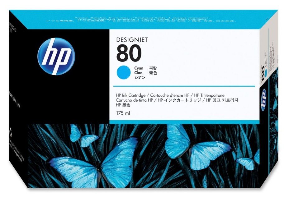 HP Original Inkjet C4872A / HP 80 cyan 175ml