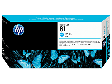 HP Original Printhead C4951A / HP 81 dye cyan 13 ml 1 000 pages