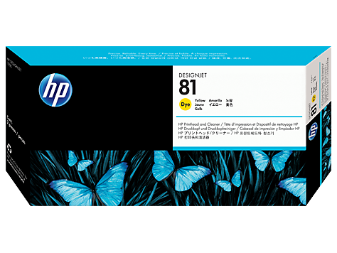 HP Original Printhead C4953A / HP 81 dye yellow 13ml 1 000 pages