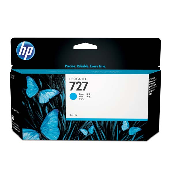 HP Original Inkjet B3P19A / HP 727 cyan 130 ml