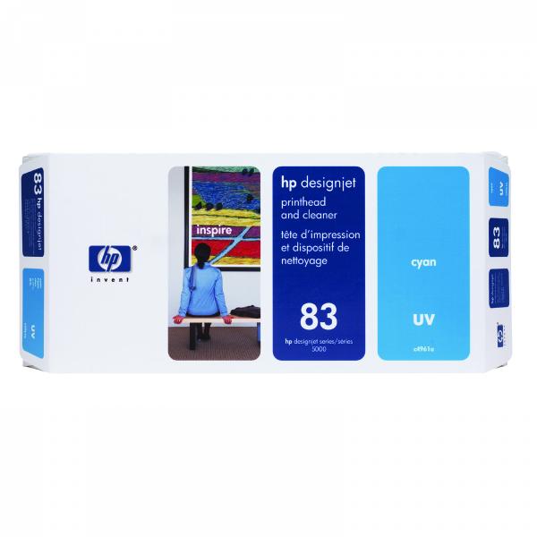 HP Original Printhead C4961A / HP 83 UV cyan 680 ml