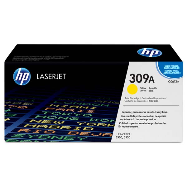 HP Original Toner Q2672A / HP 309A yellow 4 000 pages