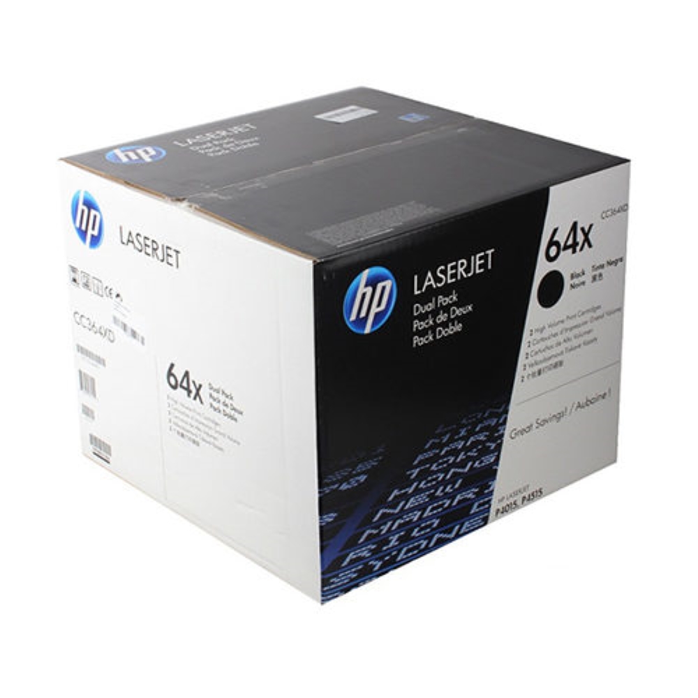HP Original Toner CC364XD / HP 64XD black 2 x 24 000 pages