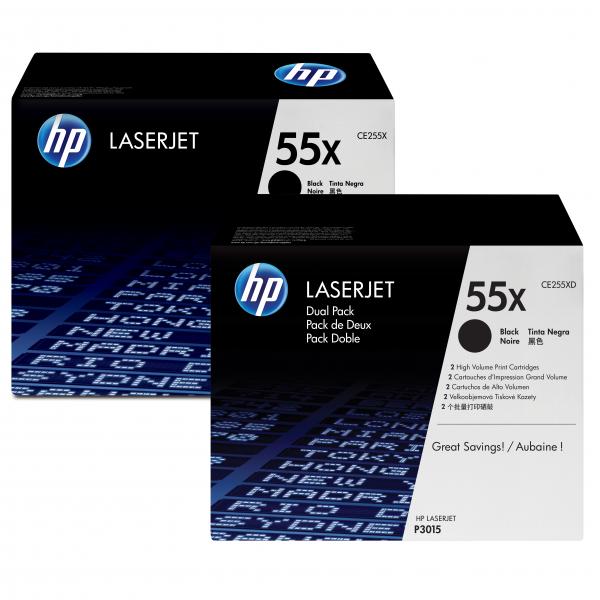 HP Original Toner CE255XD / HP 255XD black 2 x 12 500 pages