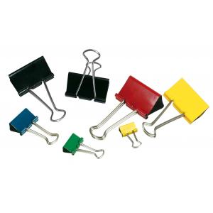 Klipy na dokumenty Sakota 19mm farebné 12ks