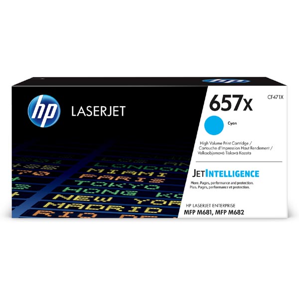 HP Original Toner CF471X / HP 657X cyan 23 000 pages