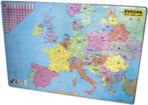Podložka na stôl KARTON PP s mapou Európy 40x60cm