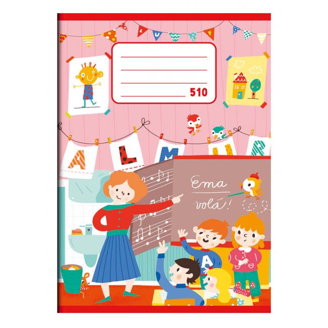 Zošit 510 - A5 červený